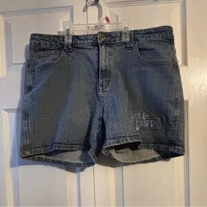Harley-Davidson Women's Blue Denim Shorts